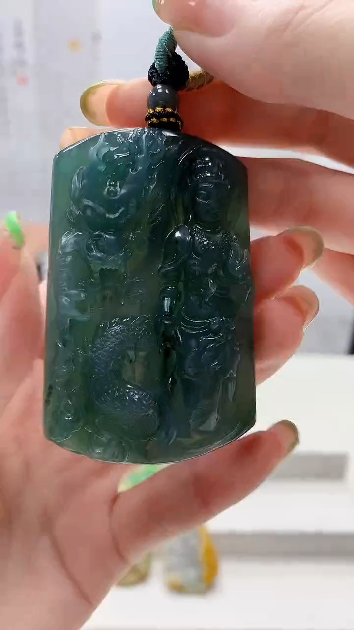 未镶嵌定制翡翠4917ry-毛货挂件22
