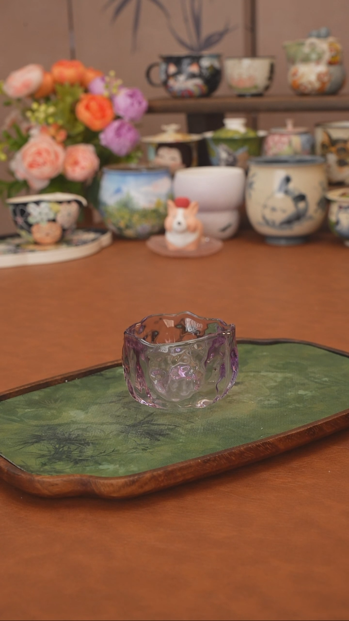 【落单】紫色琉璃主人杯