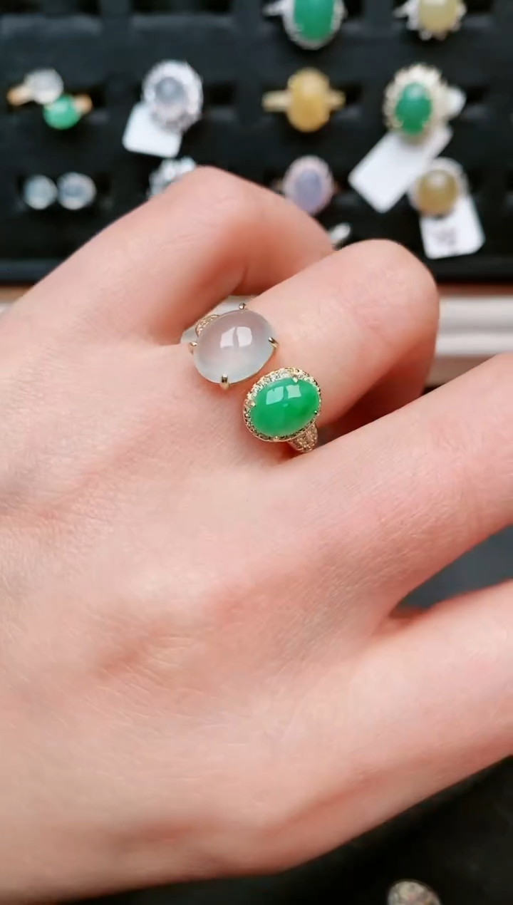 【闪购商品】翡翠戒指银S925镶嵌.....