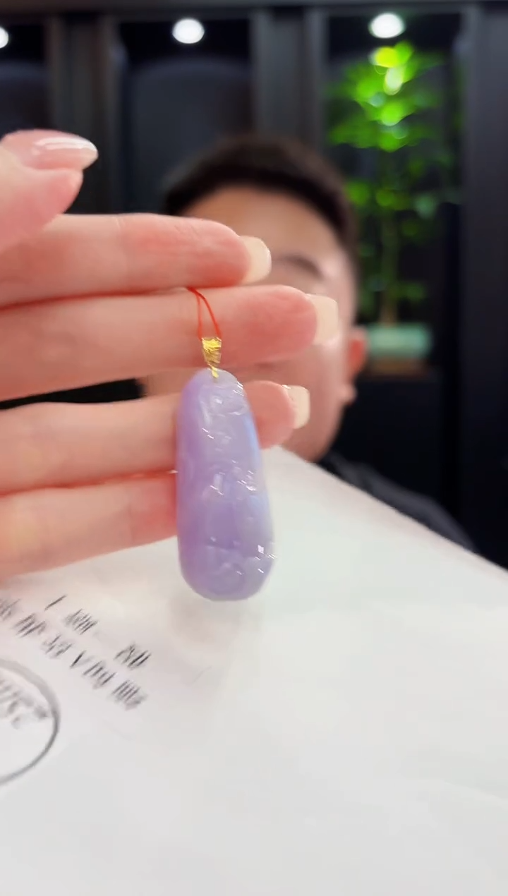 颈饰18K金镶嵌翡翠 缅料A货/支持复检/一件