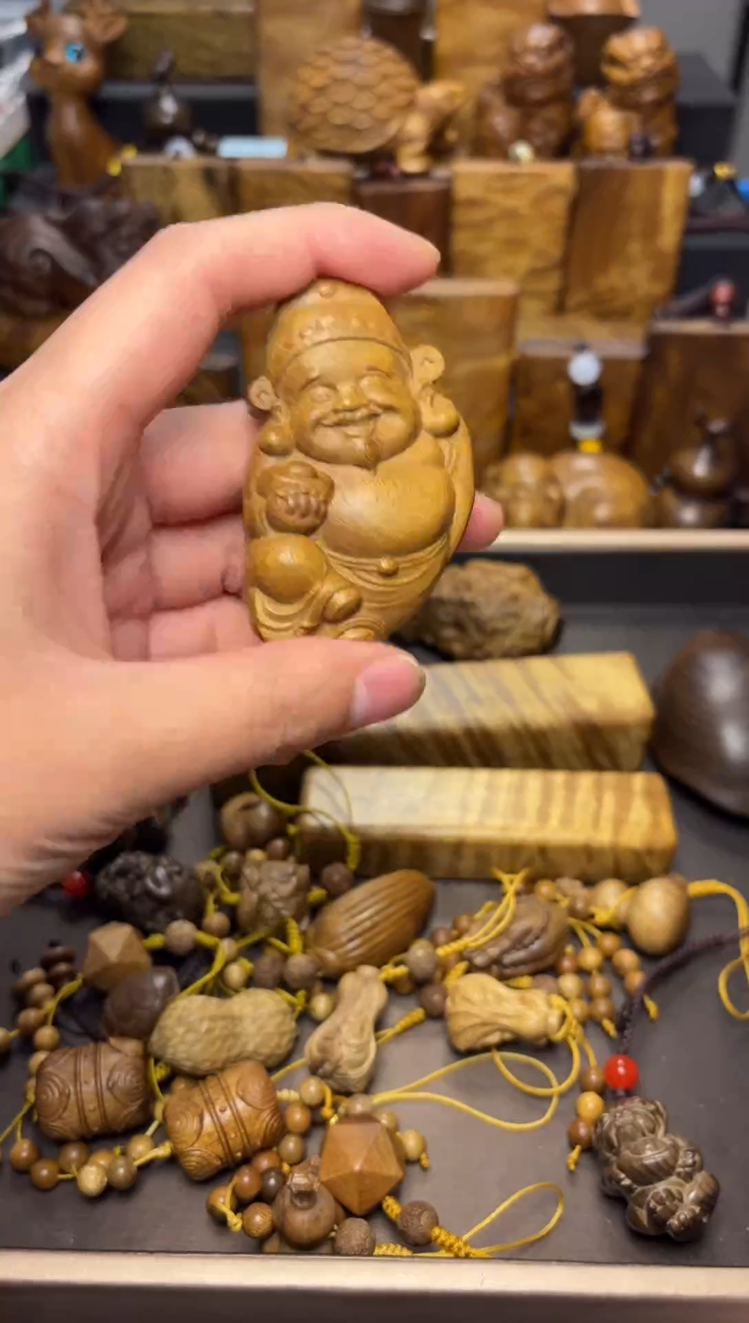 【闪购商品】楠木（金丝楠）其他财神雕件36