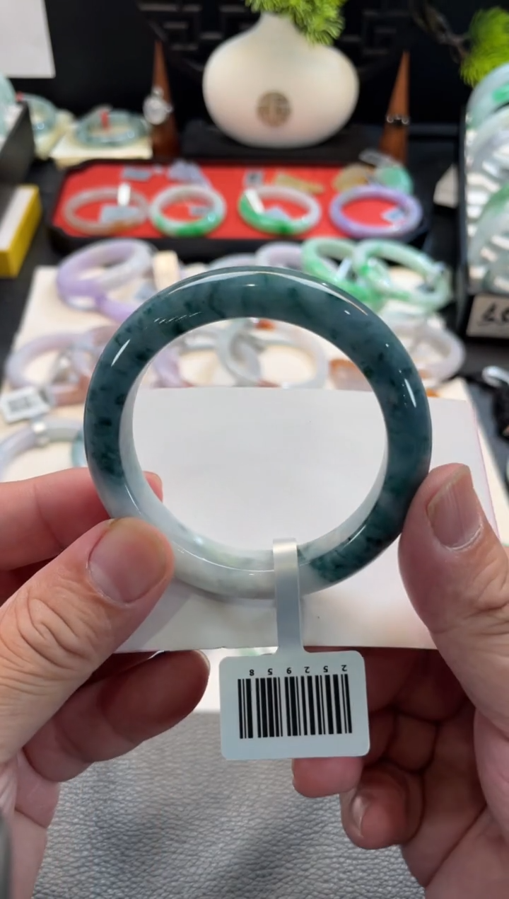 未镶嵌手镯翡翠107号 54正圈