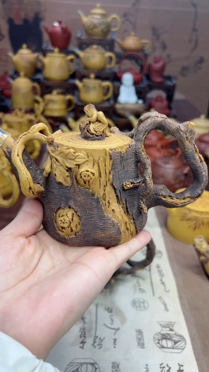 【闪购商品】紫砂壶枯木逢春壶