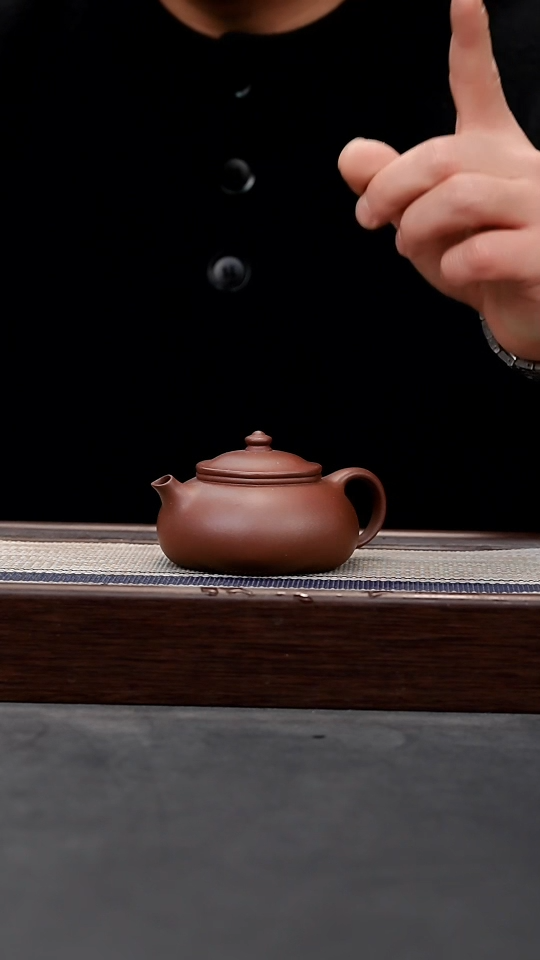 【闪购商品】紫砂茶壶老紫泥六方寒江