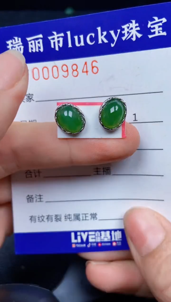 【闪购商品】翡翠颈饰银S925镶嵌9846