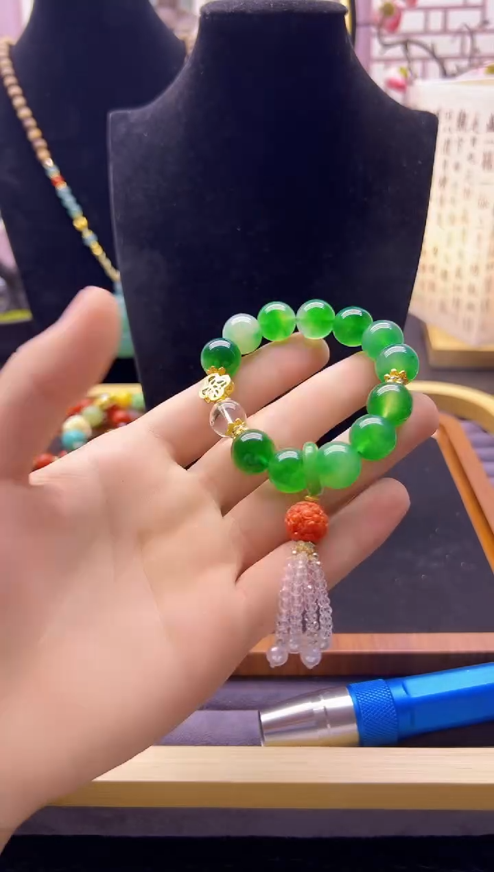 【闪购商品】翡翠颈饰14K金镶嵌S298             