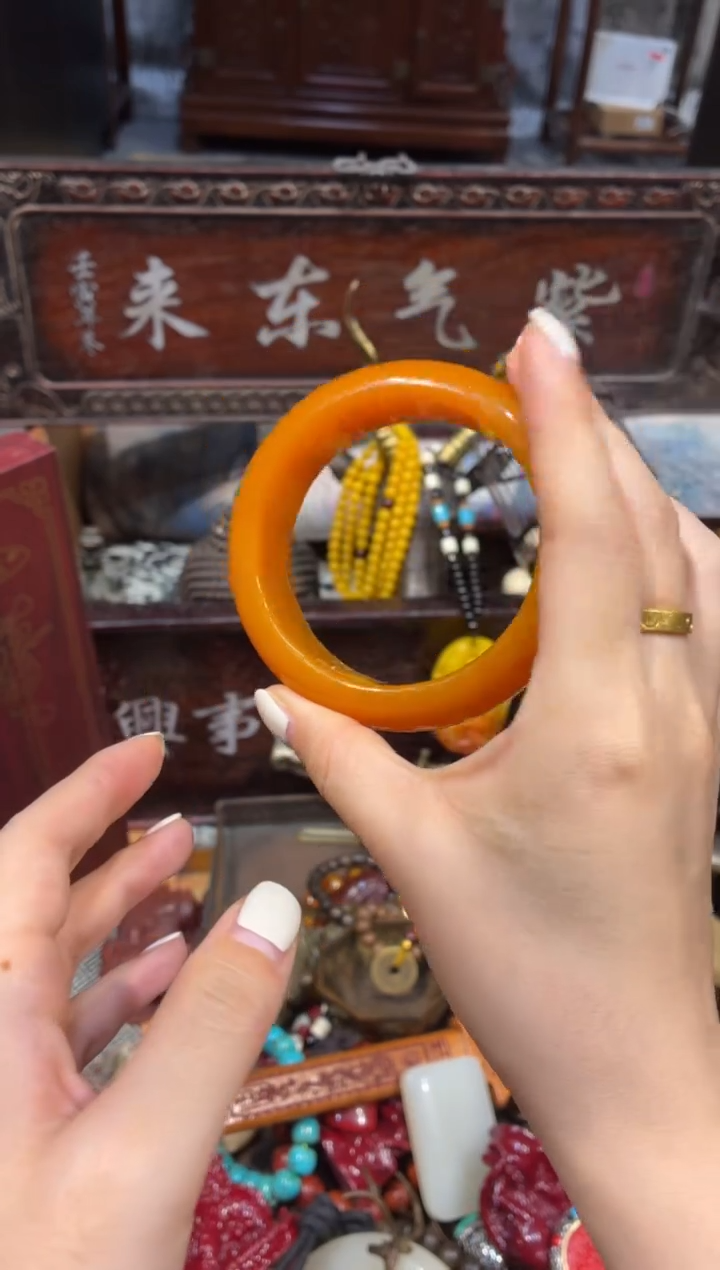 裸石蜜蜡未镶嵌慧心甄选直播推荐