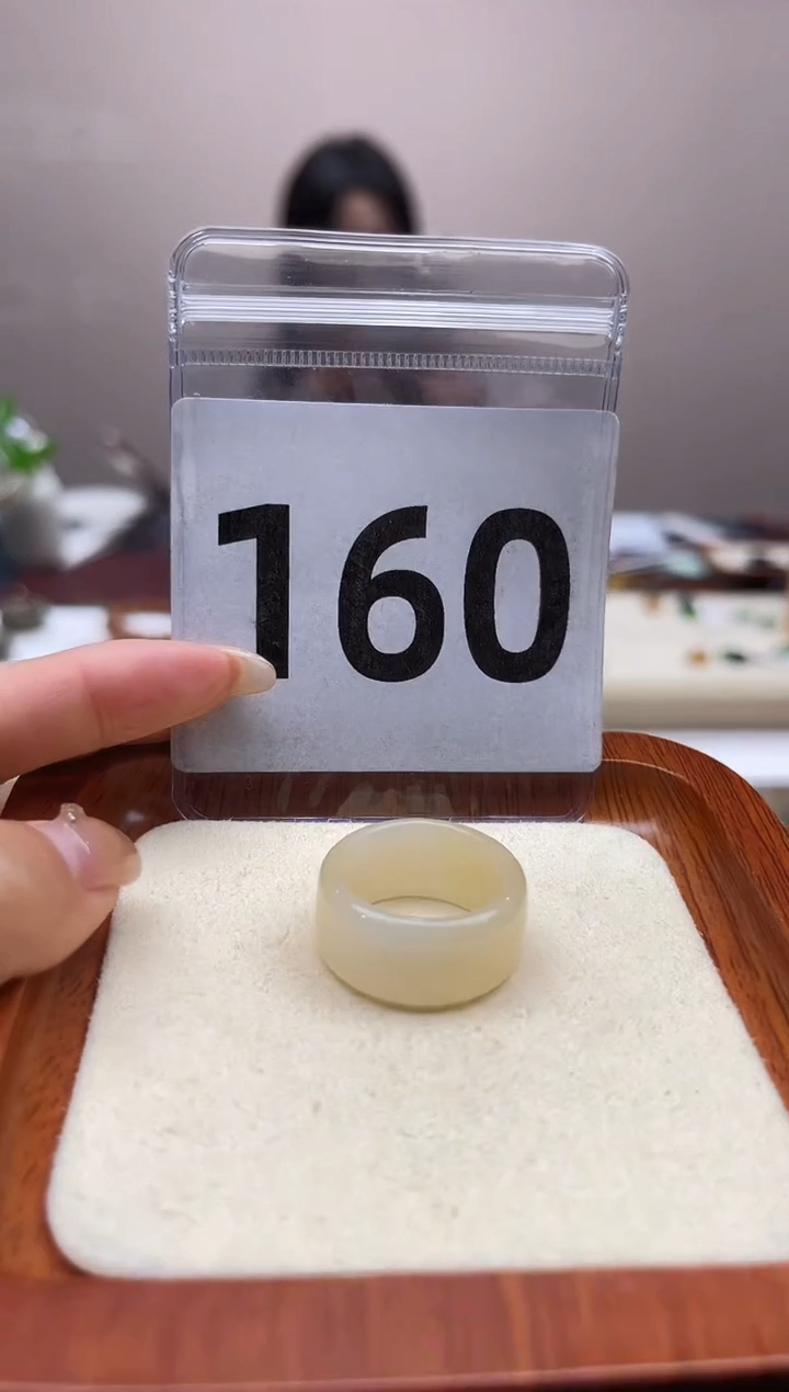 【闪购商品】和田玉戒指未镶嵌港码17号，内径18mm