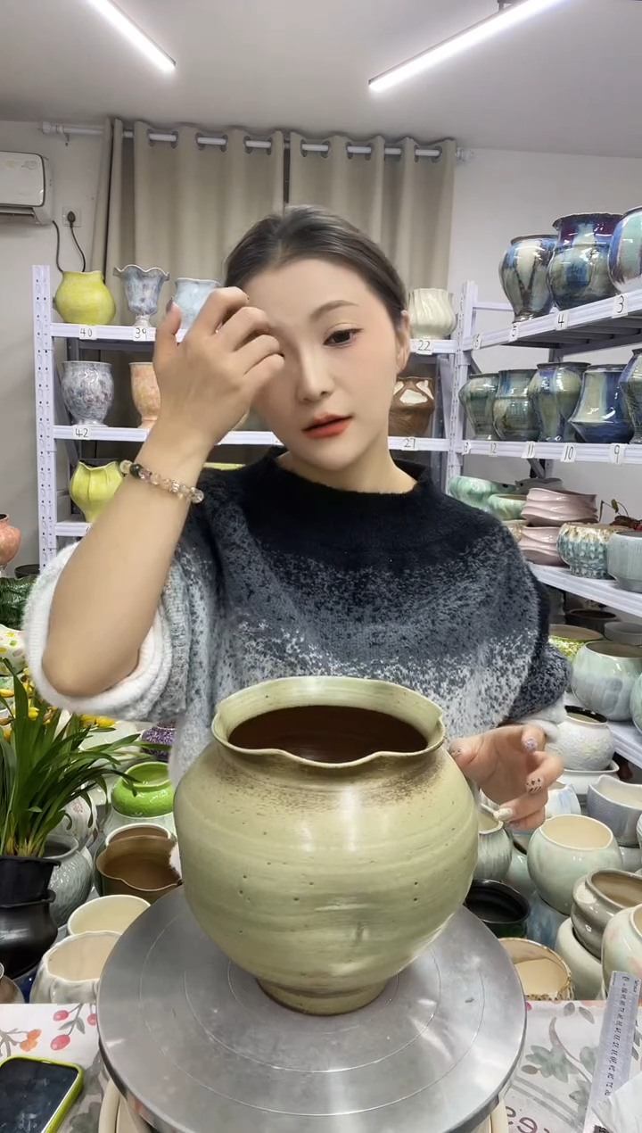 【花盆链接】  高 ： 19.5口：13.5