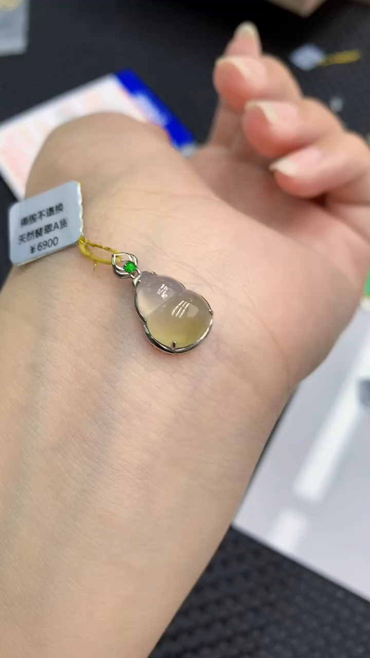 【闪购商品】翡翠颈饰18K金镶嵌            8