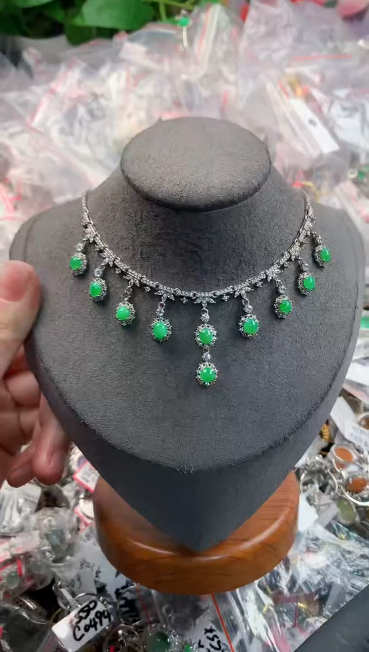 银S925镶嵌戒指翡翠11                1