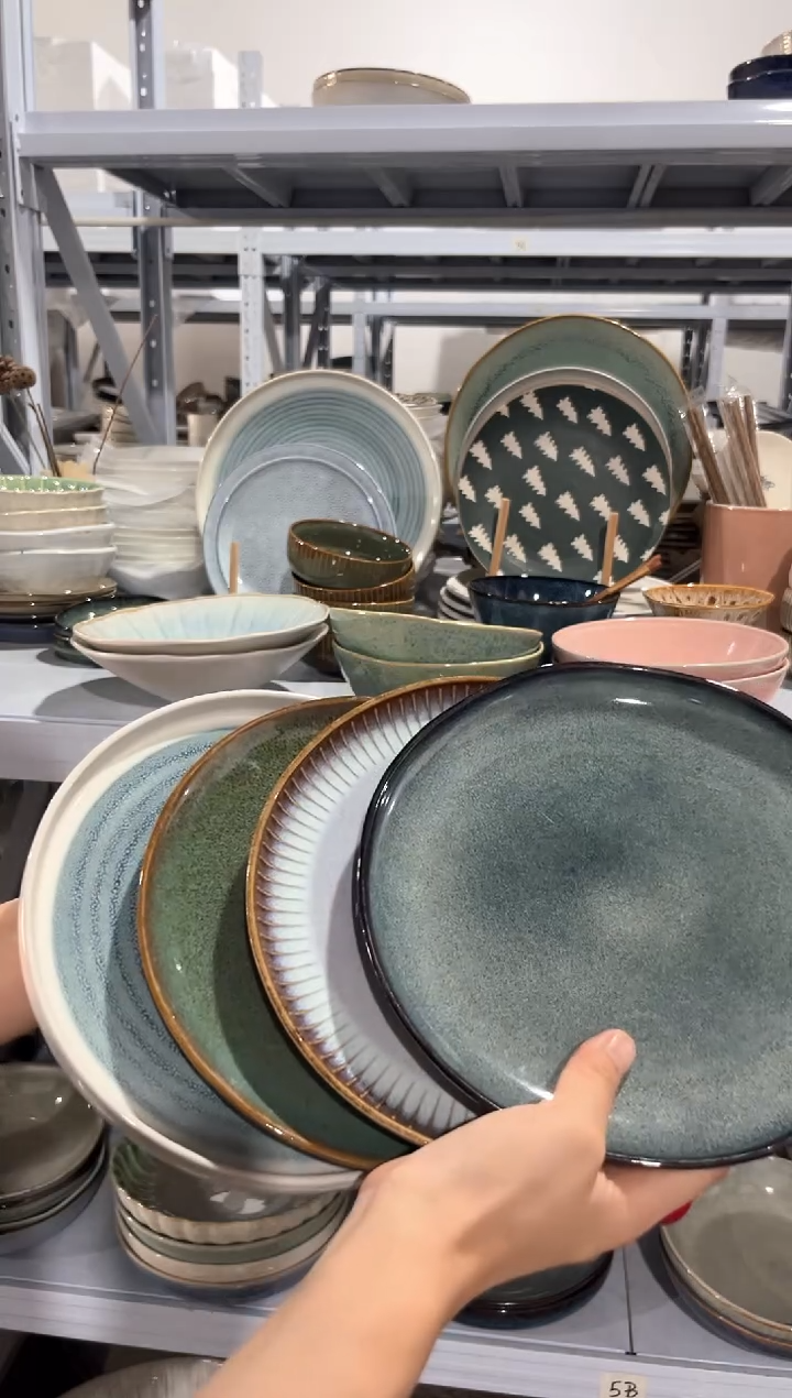 瓷片外贸尾货瑕疵满20包邮X4 小盘组合