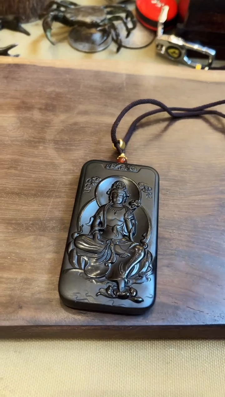 【闪购商品】和田玉玉牌未镶嵌和田玉挂件观音 M052