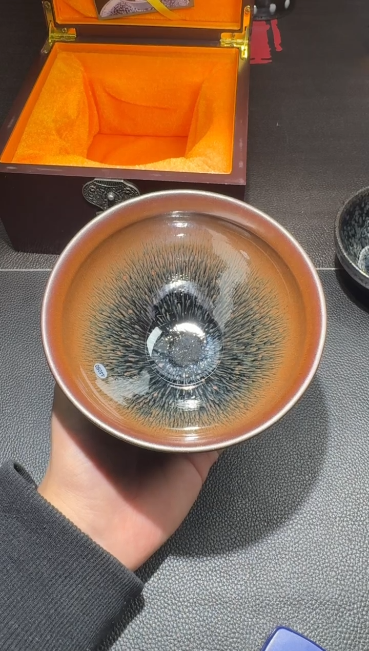 茶盏蔡炳盛兔毫点茶75