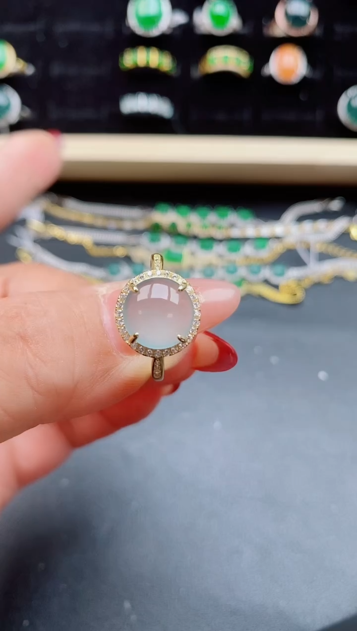 【闪购商品】翡翠戒指银S925镶嵌321321