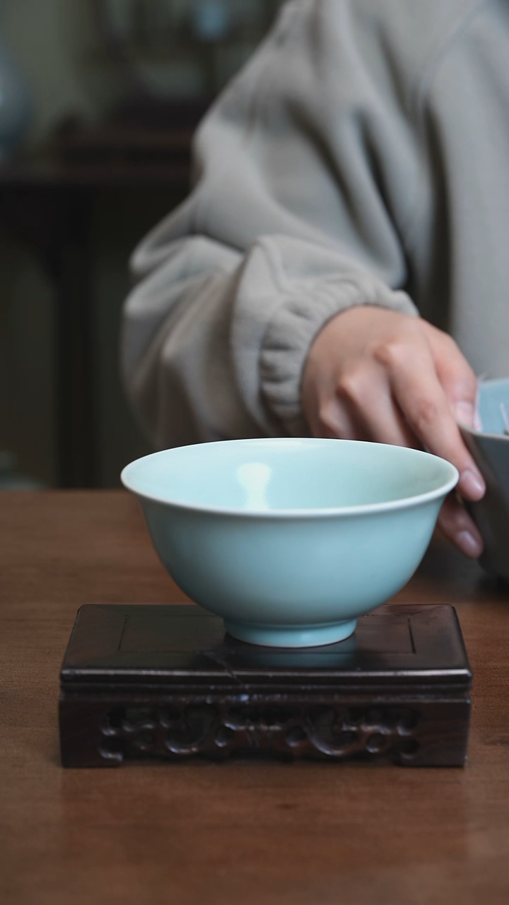 【闪购商品】Y宝丰宋官窑原产地汝瓷小号餐具碗（一对