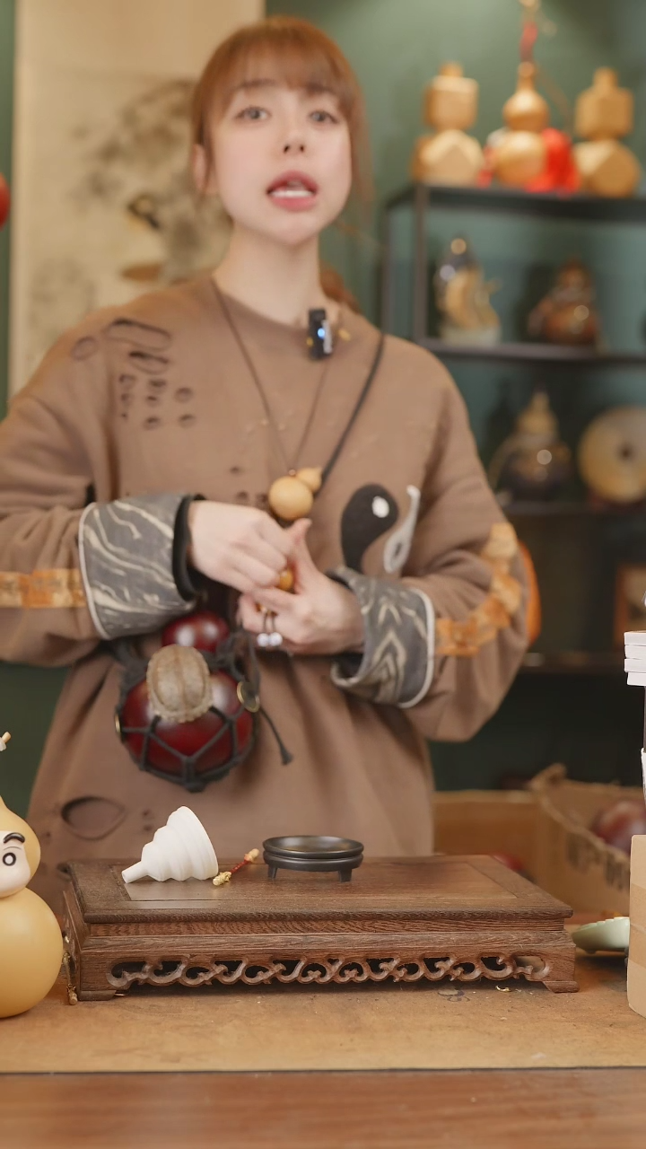 【闪购商品】339号精品天然大漆工艺防渗内胆酒葫芦~