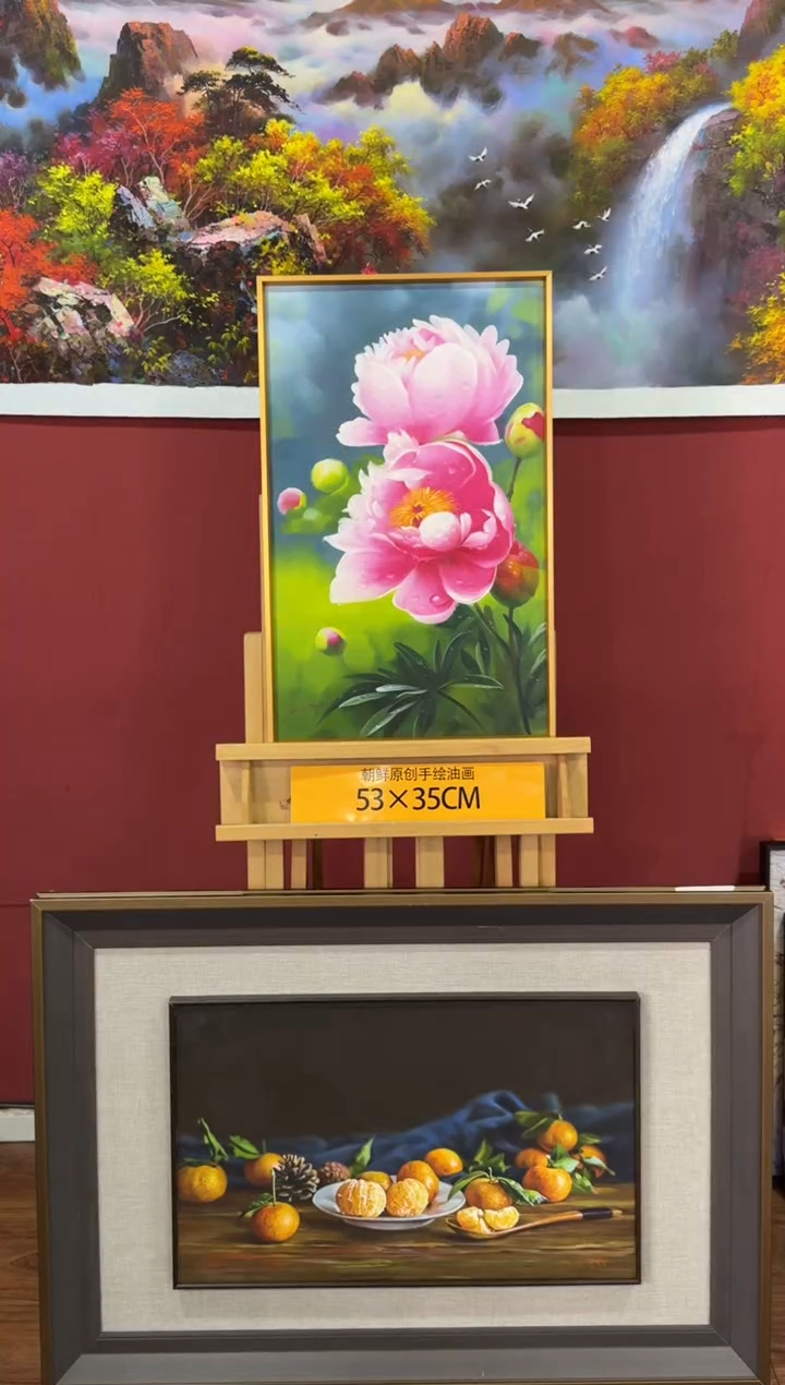 油画【93号】朝鲜原创纯手绘孤品油画丨顺丰包邮