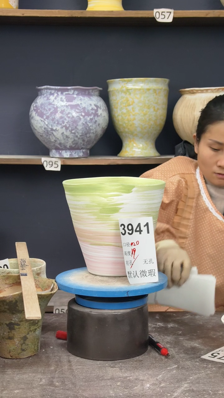 景德镇花盆默认微瑕3941