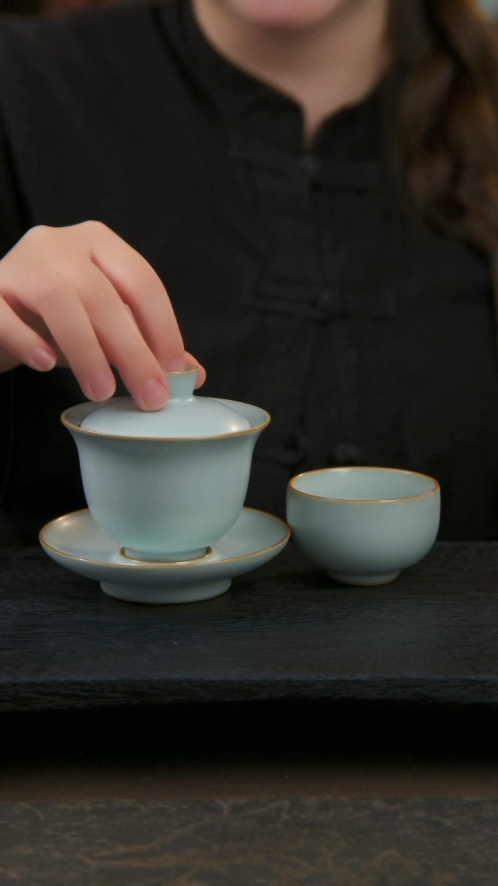 【闪购商品】杯望月盖碗1+温文杯1组合