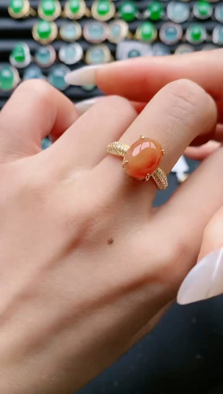 【闪购商品】翡翠戒指银S925镶嵌11111