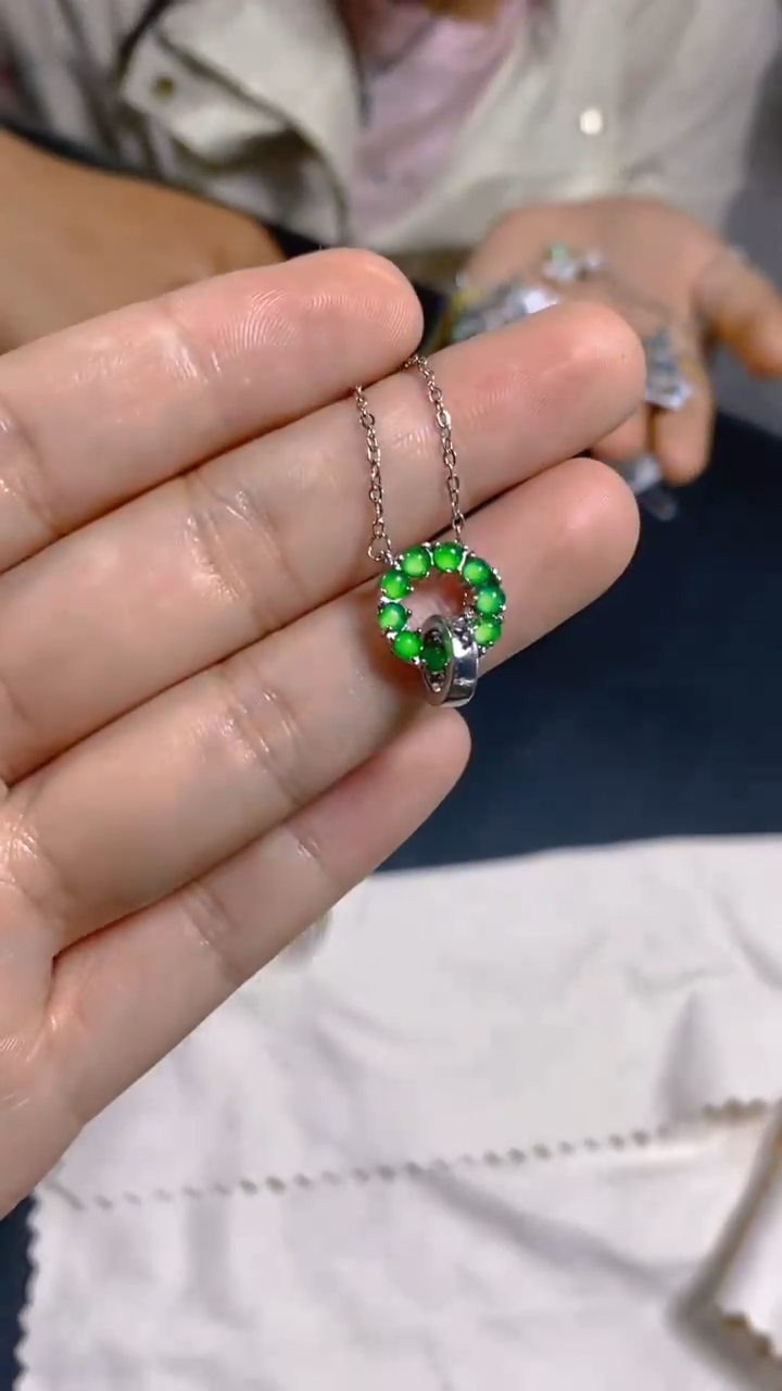 【闪购商品】翡翠套链未镶嵌0296802516多样性发一