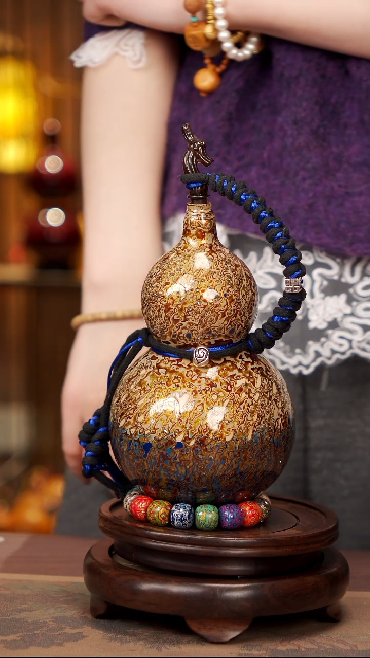 【闪购商品】121易林高端工艺大漆酒葫芦--788