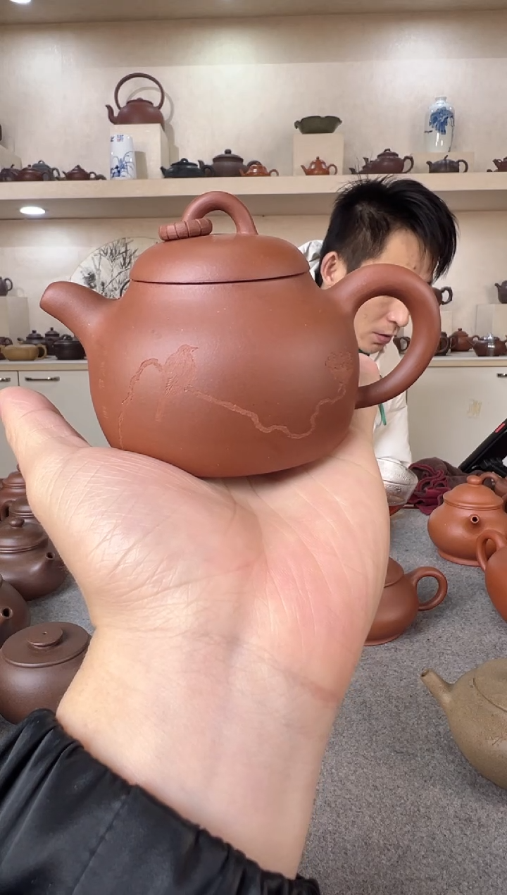 【闪购商品】紫砂茶壶半瓜 紫泥 半手工