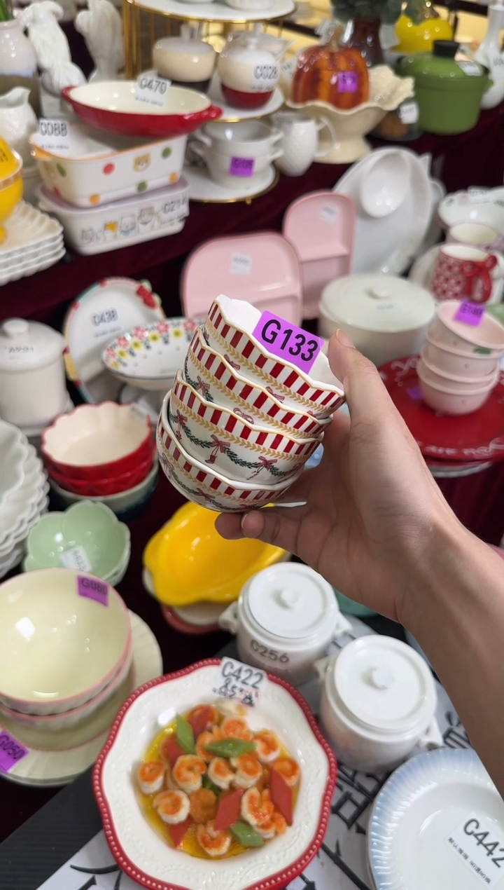 摆件陶G133-4个     仓库微瑕陶瓷清仓福利