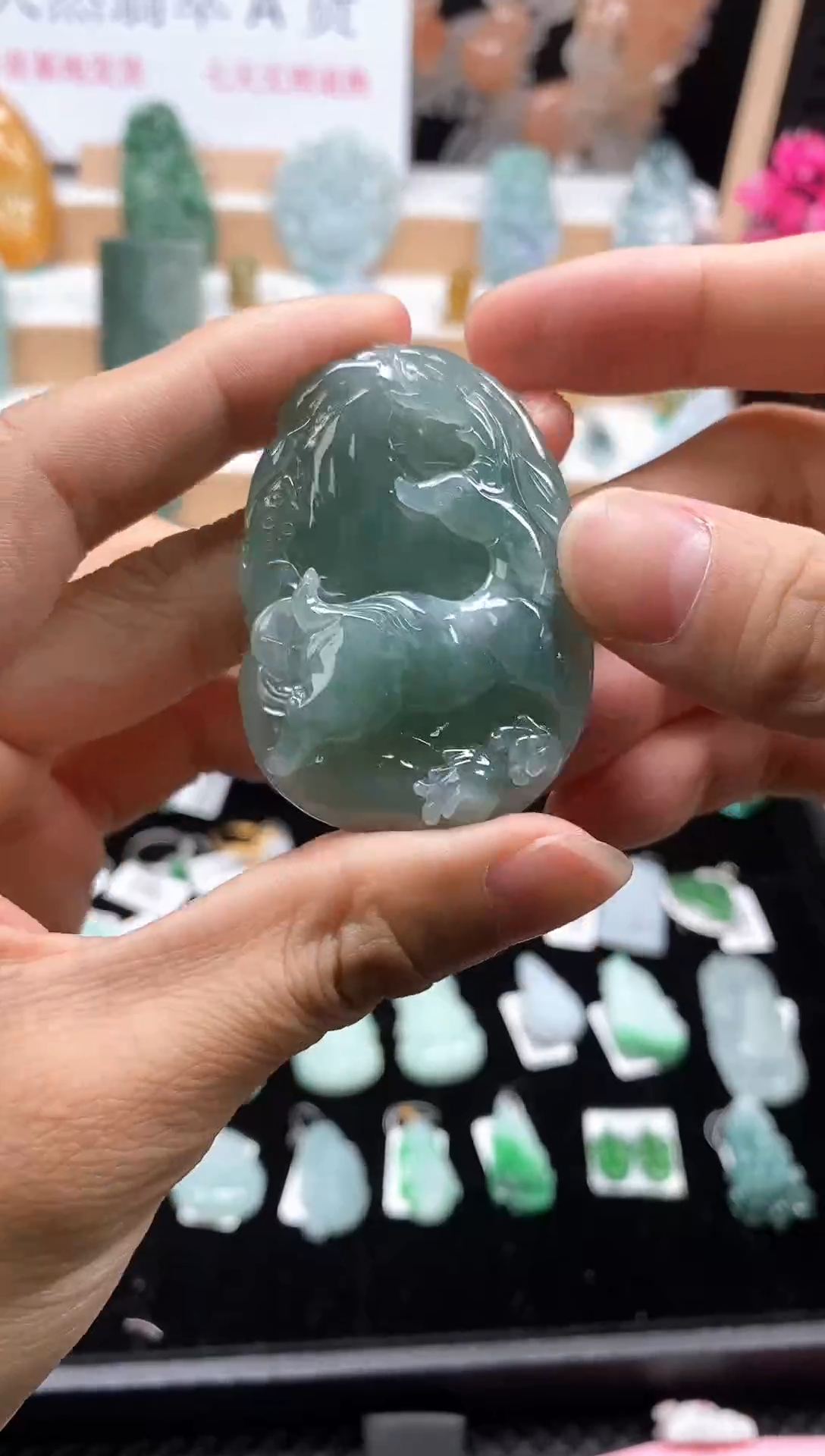 【闪购商品】翡翠颈饰未镶嵌148鹿牌