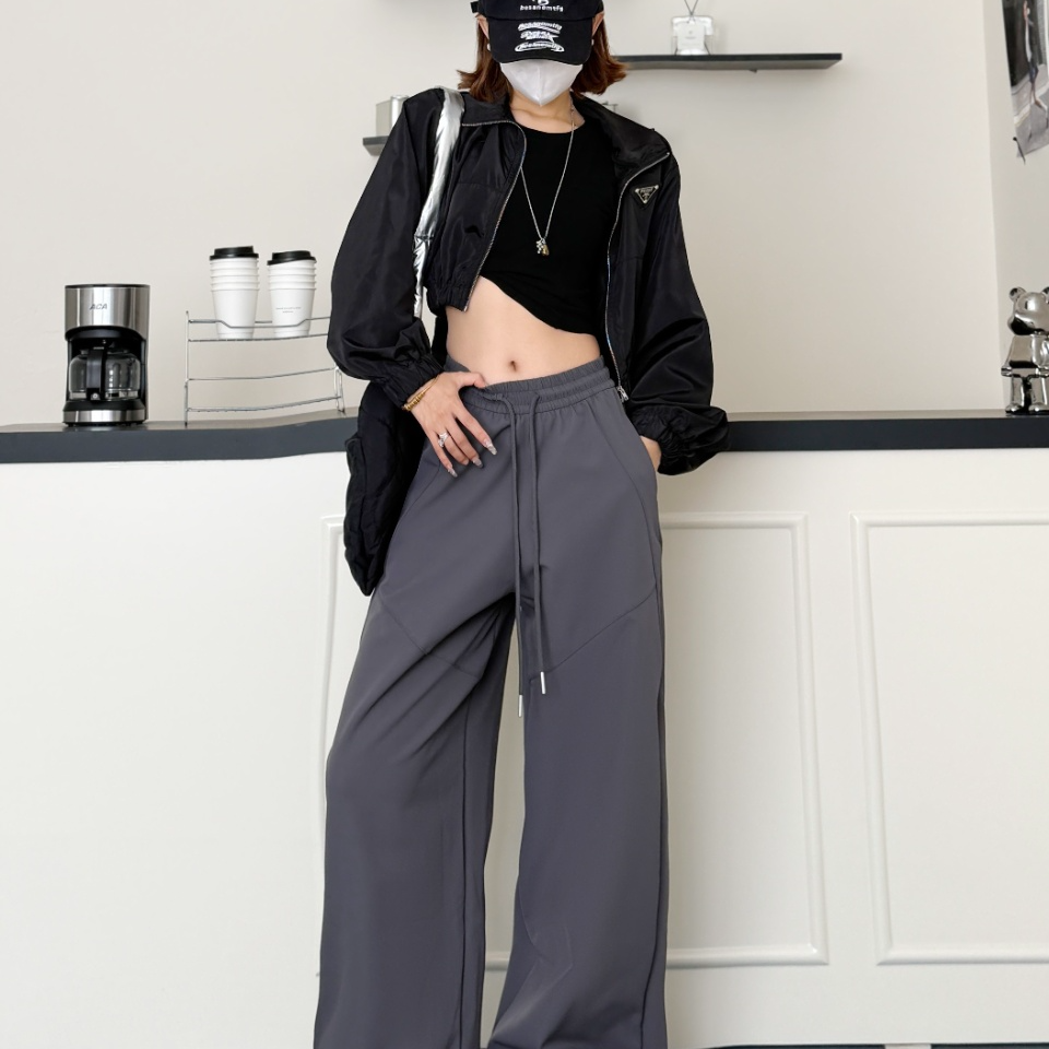 阿悄家 冬季新款 百搭防风拼接裤#1805