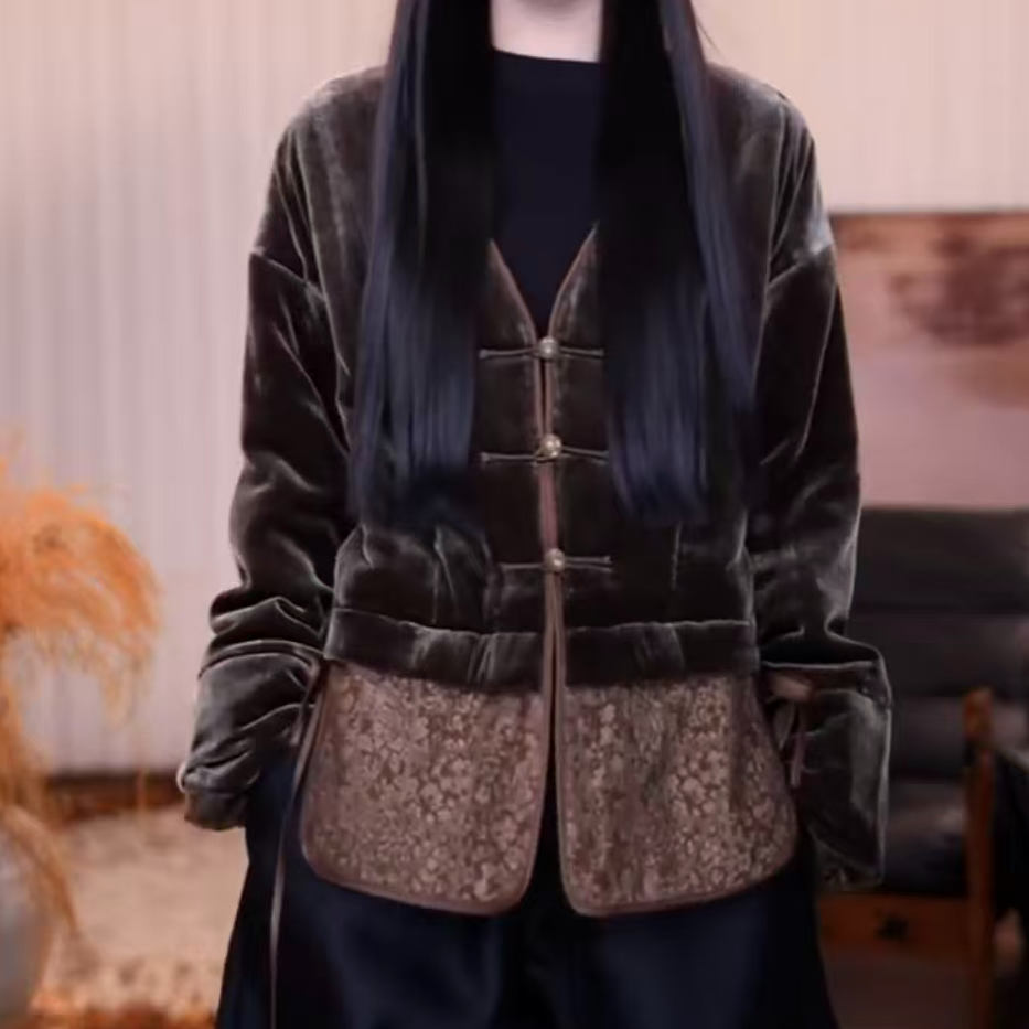 『方思』新中式复古显瘦春秋宽松国风休闲潮流百搭棉外套