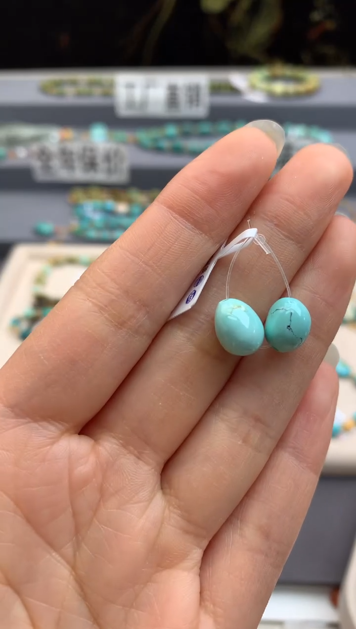 未镶嵌绿松石单珠（定制茜.Z91