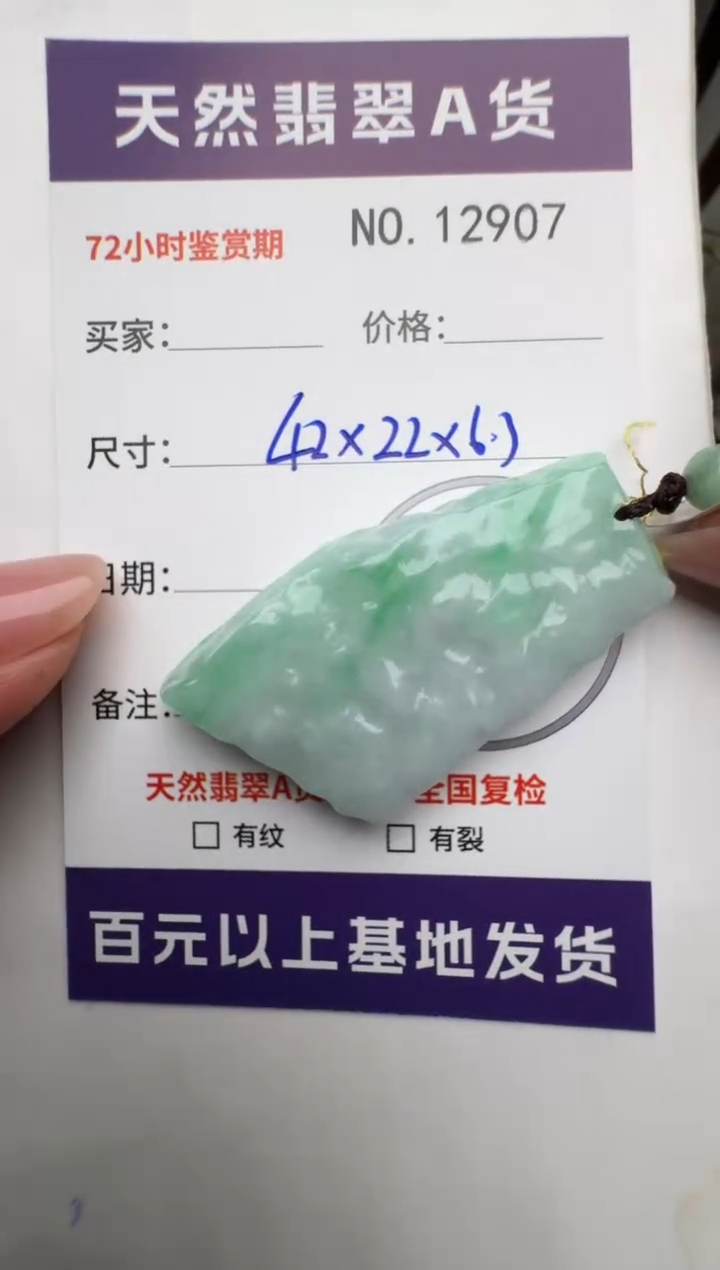 【闪购商品】翡翠颈饰未镶嵌原石12907