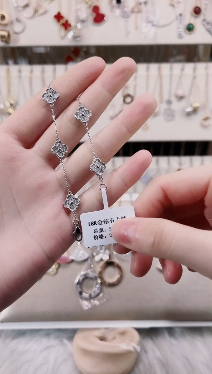 【闪购商品】钻石手链18K金镶嵌18K金镶嵌钻石 K白