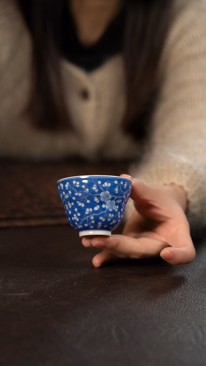 【闪购商品】杯聚澜堂蓝地 冰梅葫芦杯