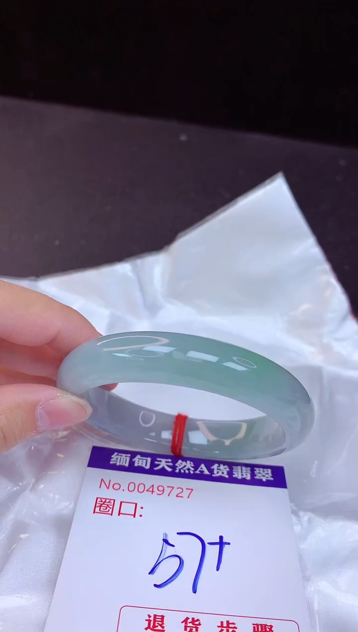 【闪购商品】翡翠手镯未镶嵌57+             