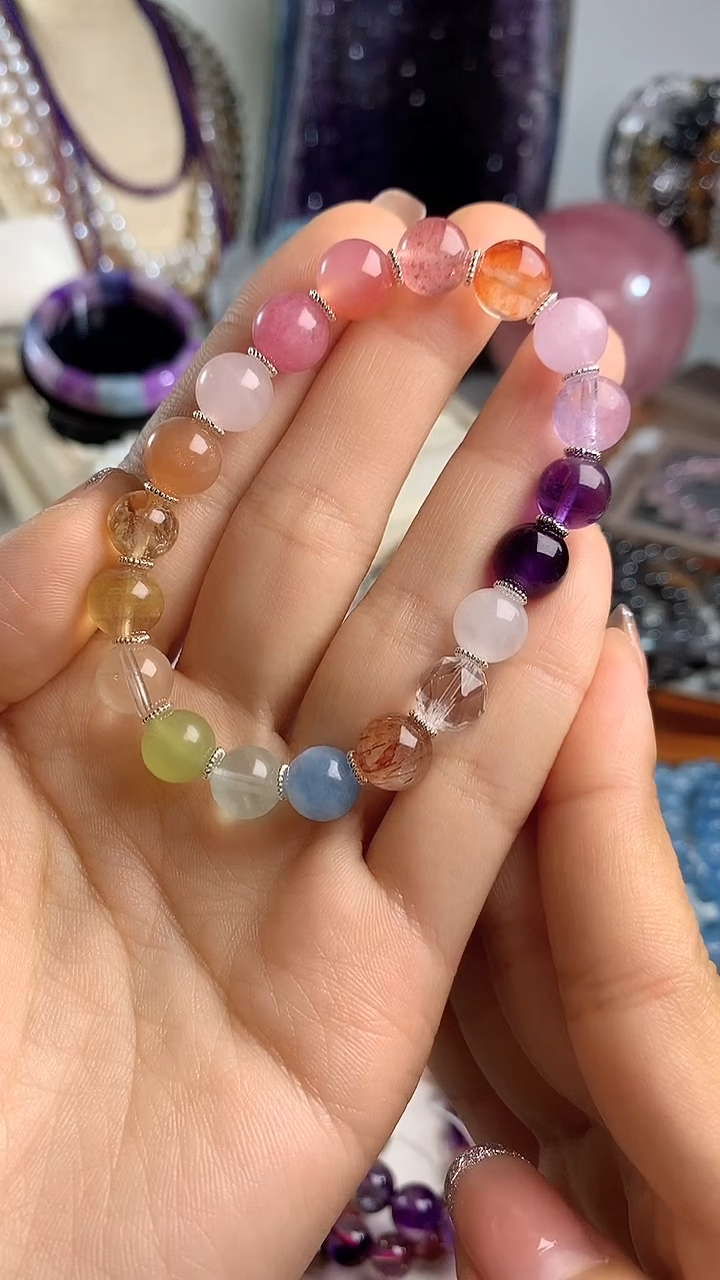 【闪购商品】水晶手链未镶嵌天然紫水晶手链