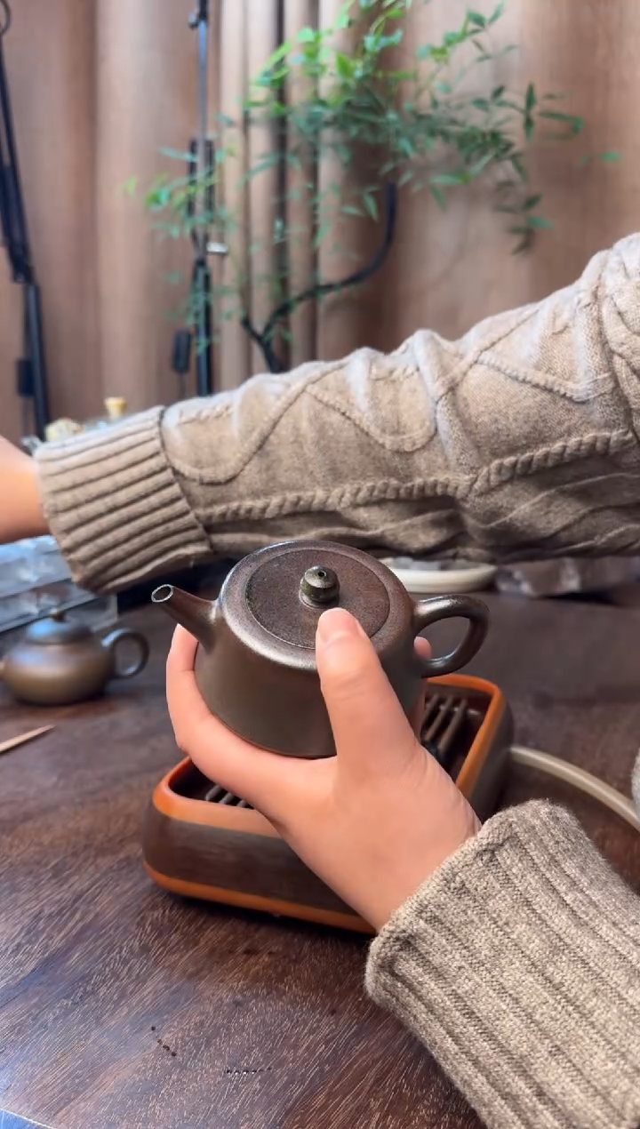 茶壶紫砂原矿紫砂壶柴烧30号