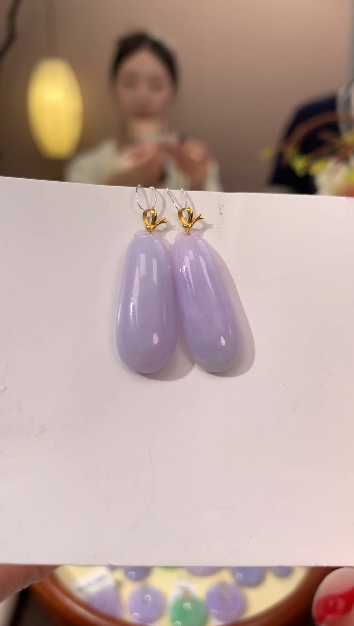 【闪购商品】翡翠颈饰18K金镶嵌天然缅甸a货翡翠(多样性发其一)