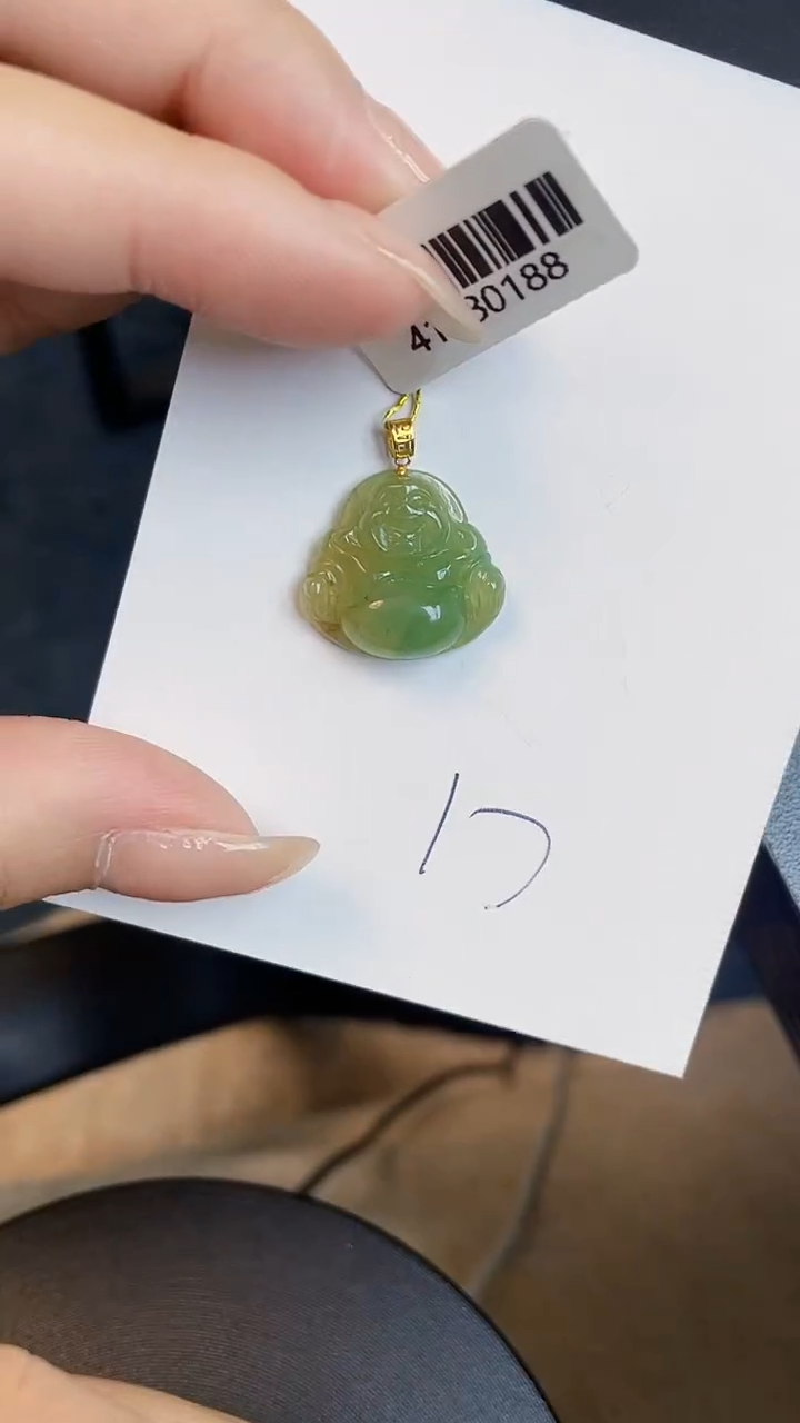 【闪购商品】翡翠颈饰18K金镶嵌000000001