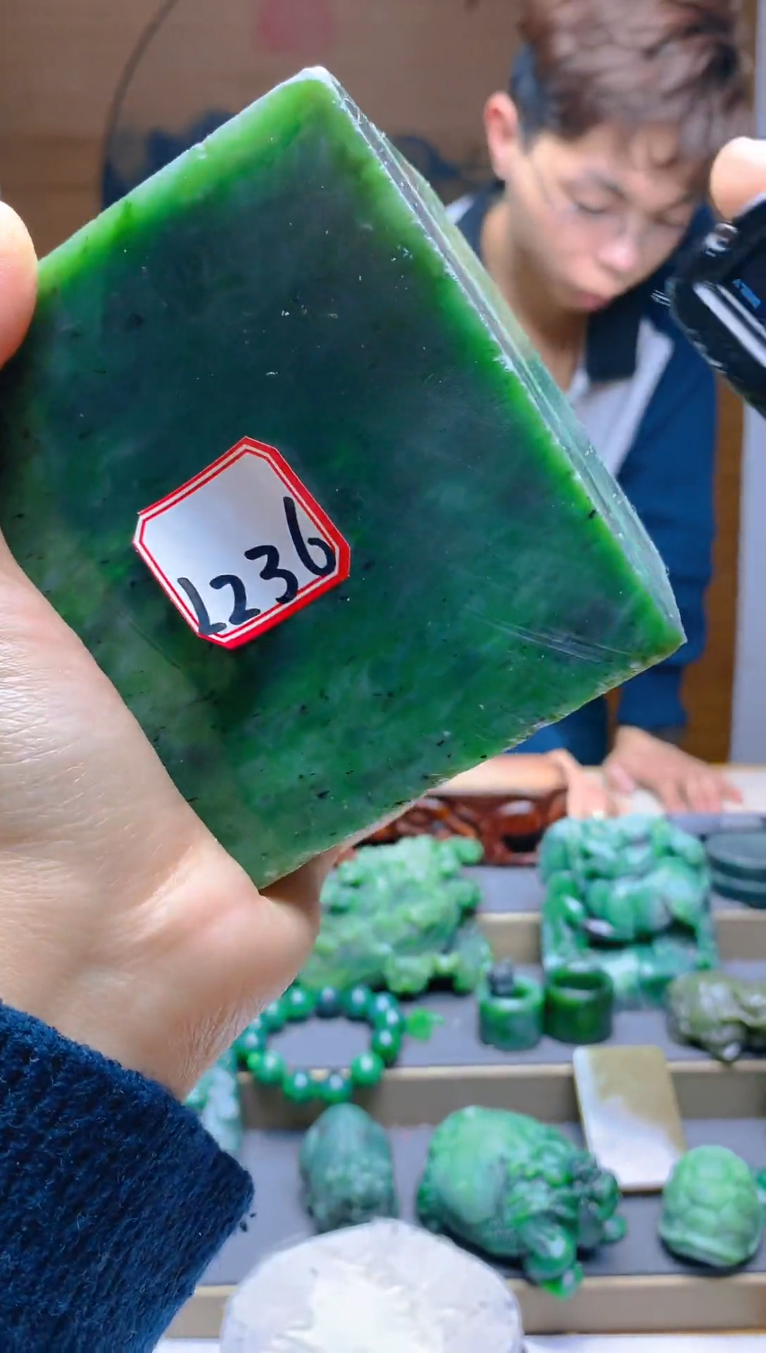 【闪购商品】和田玉（碧玉）珠宝半成品未镶嵌1