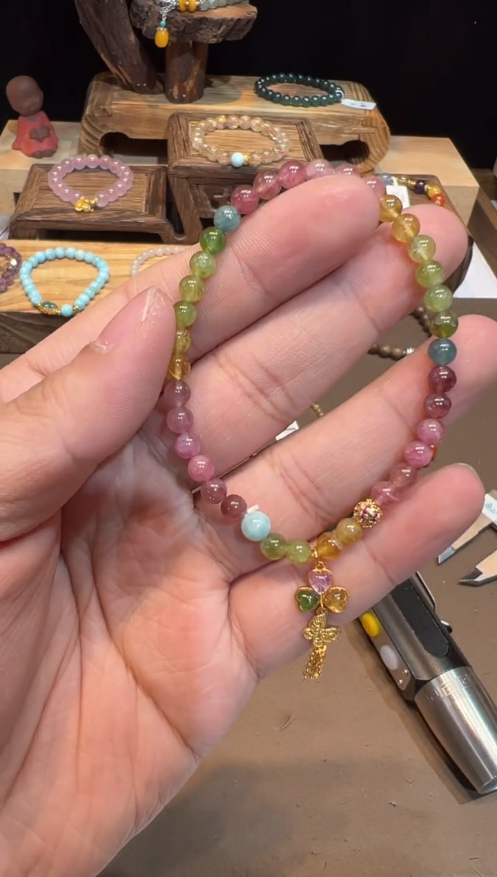 【闪购商品】碧玺手链未镶嵌手饰@@F4710