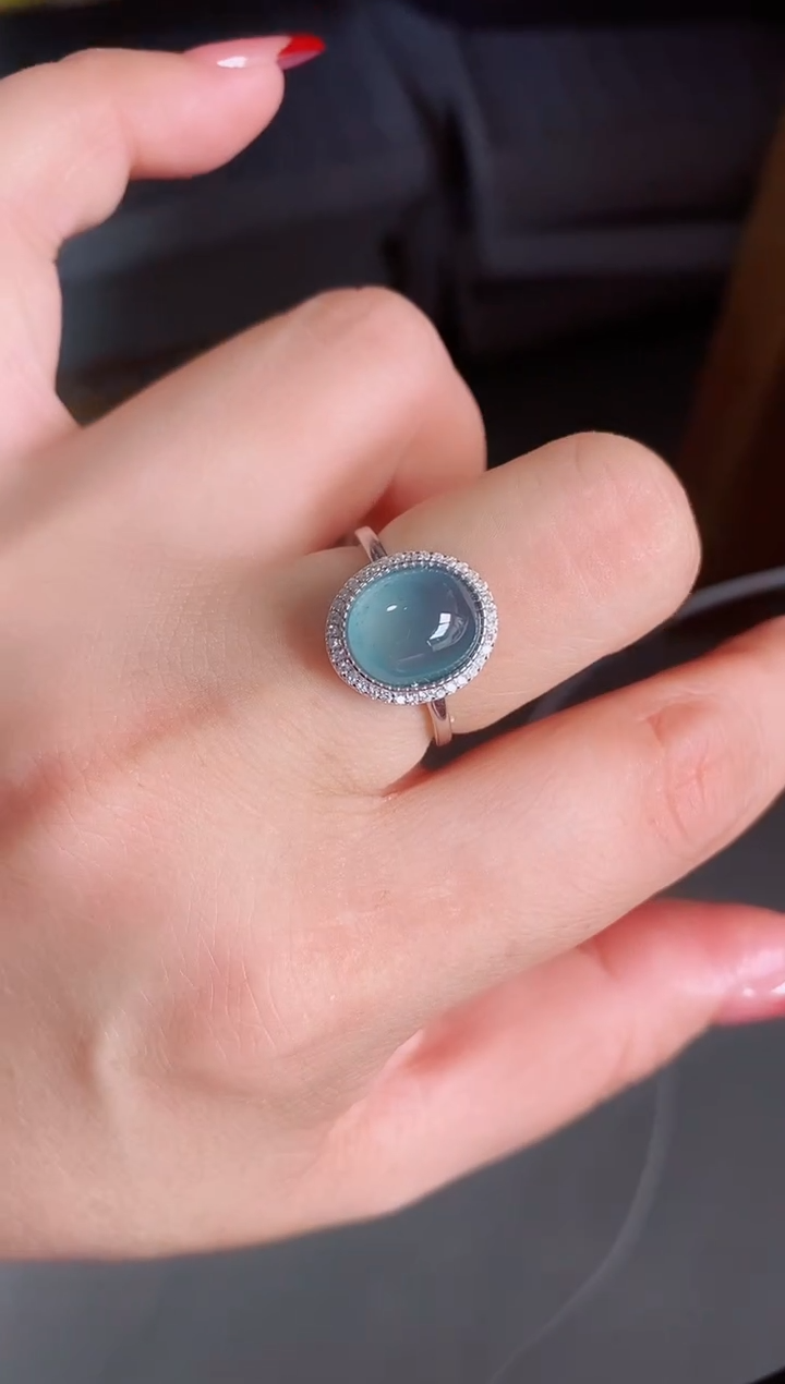 【闪购商品】翡翠戒指银S925镶嵌1212