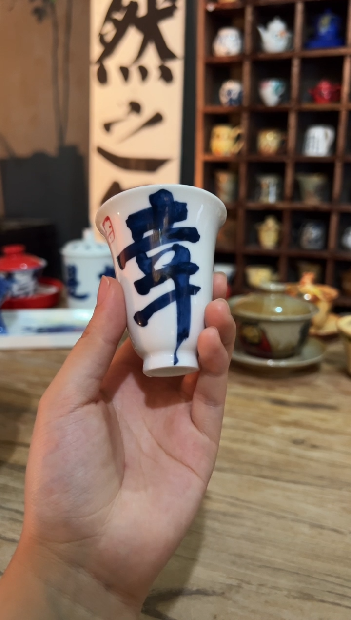 观云听雨原创手绘茶具
