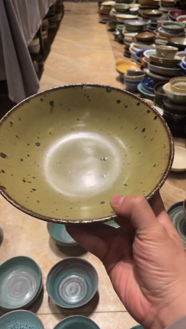 【闪购商品】瓷片816燕麦黄深盘1个