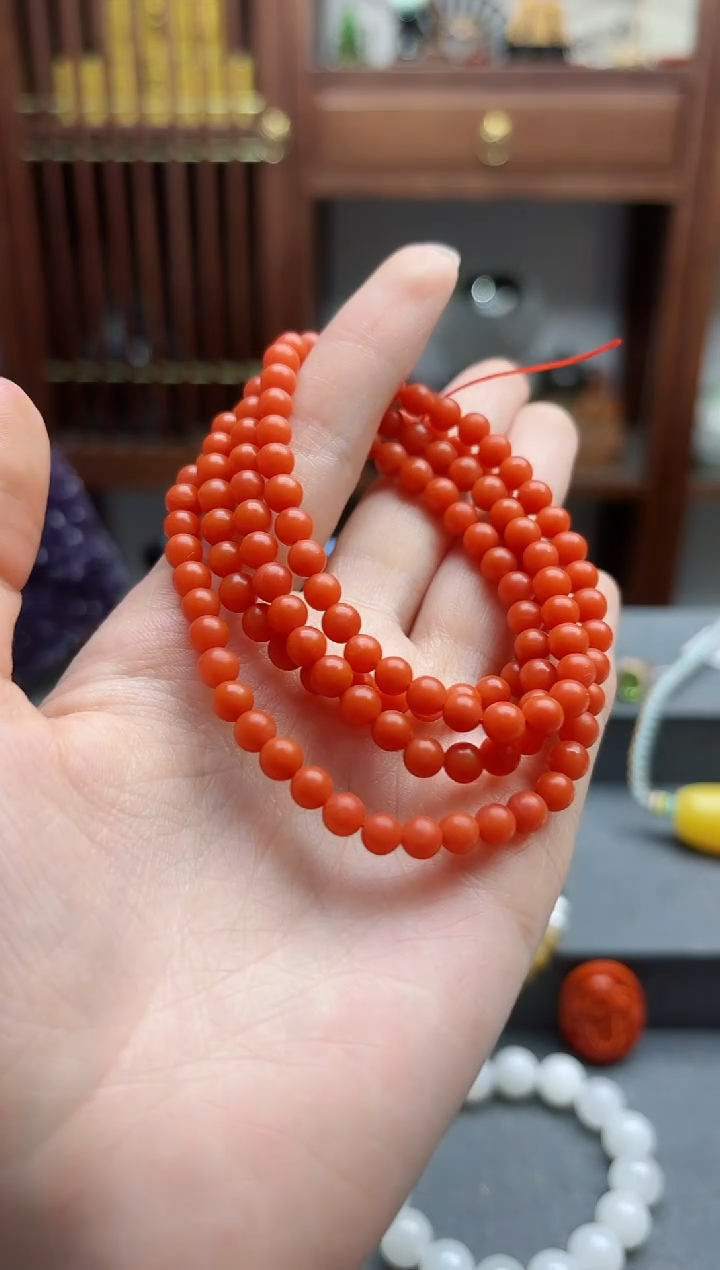 【闪购商品】南红玛瑙手串未镶嵌南红长串TX