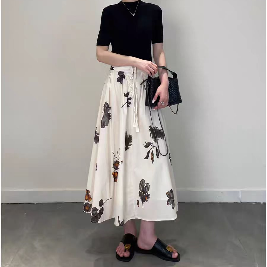 设计师款！100棉府绸 复古印花裙