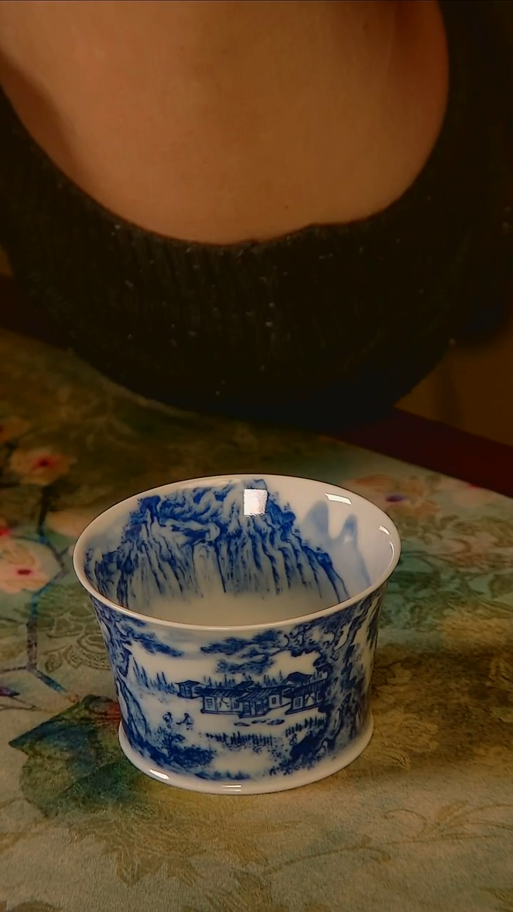 杯手工手绘杯杯很美丽