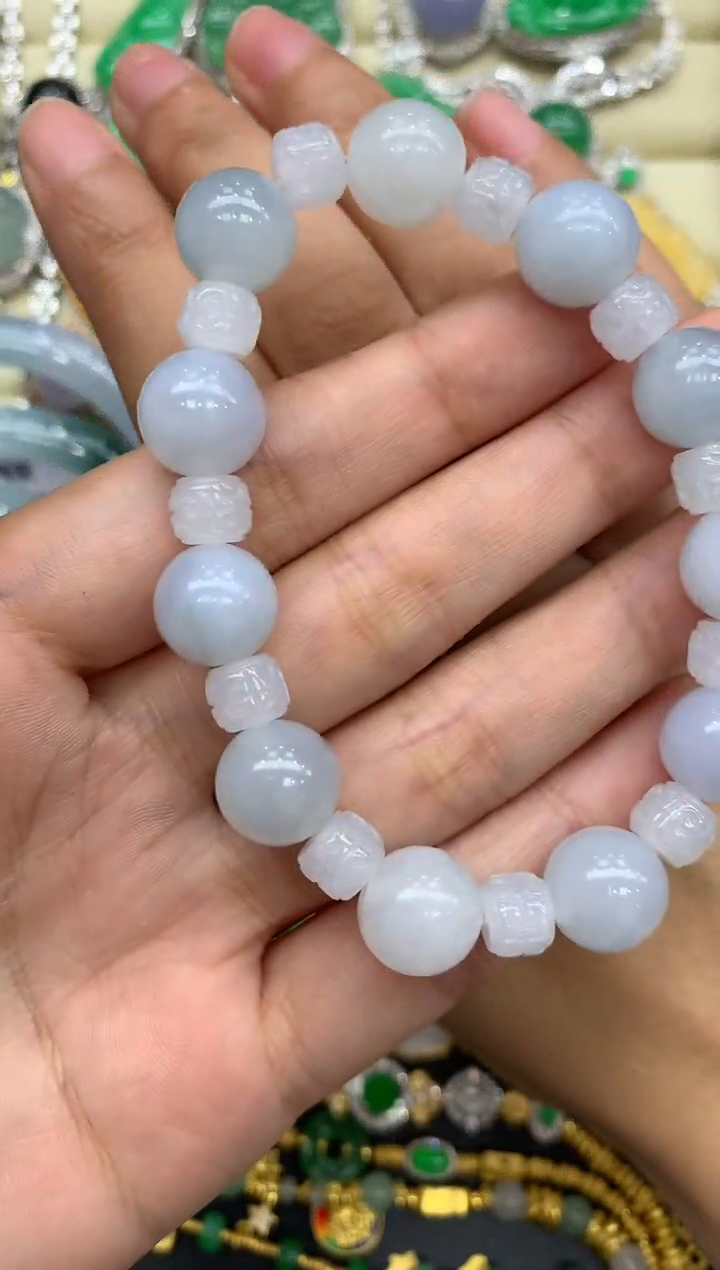 未镶嵌手串翡翠220-中国好珍宝